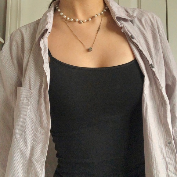 Pinstripe button up - Picture 2 of 3